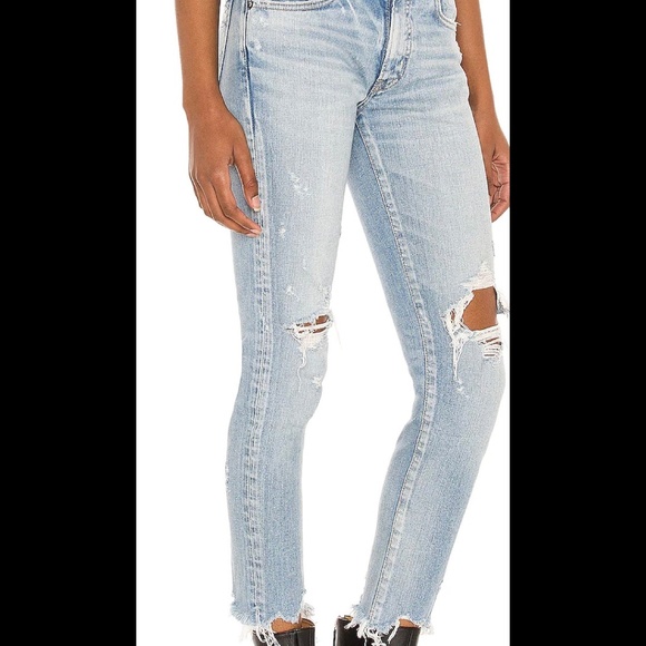 Moussy Altawoods Skinny Color: Light Blue size 26 - Picture 3 of 4